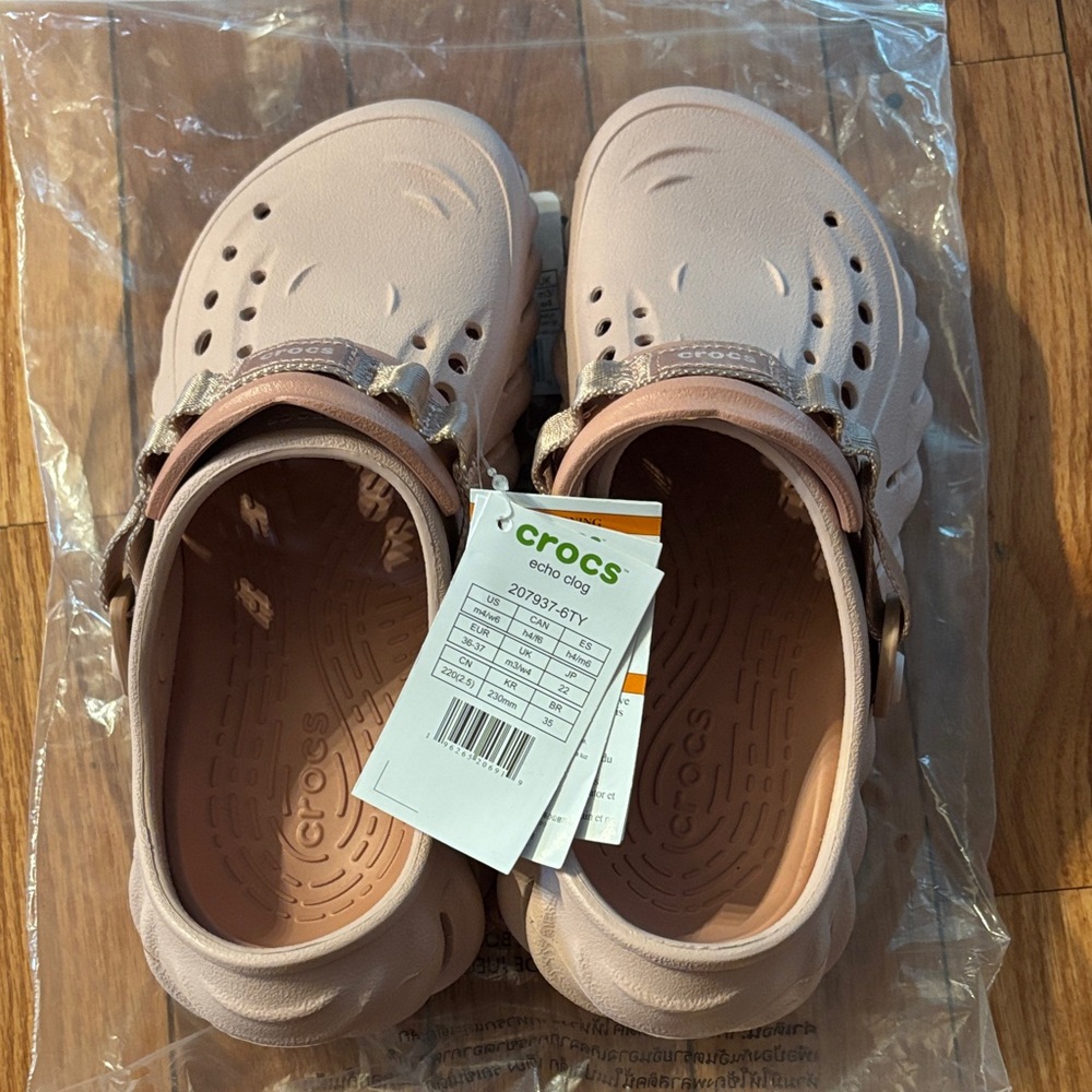 Echo CROCS Clog in Pink Clay